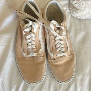blush suede vans